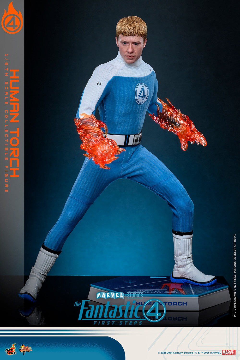 Human Torch Marvel Sixth Scale Figure