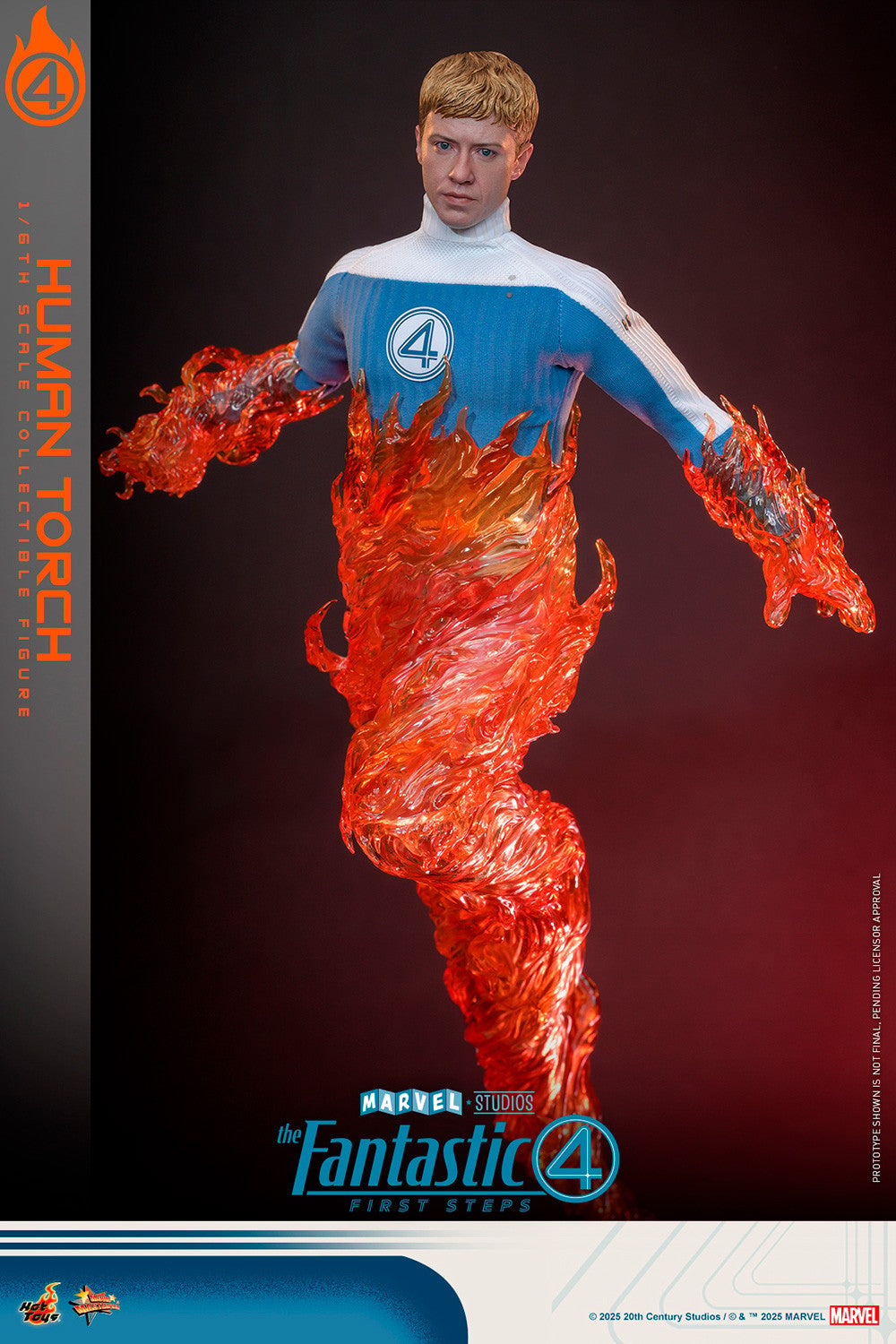 Human Torch Marvel Sixth Scale Figure