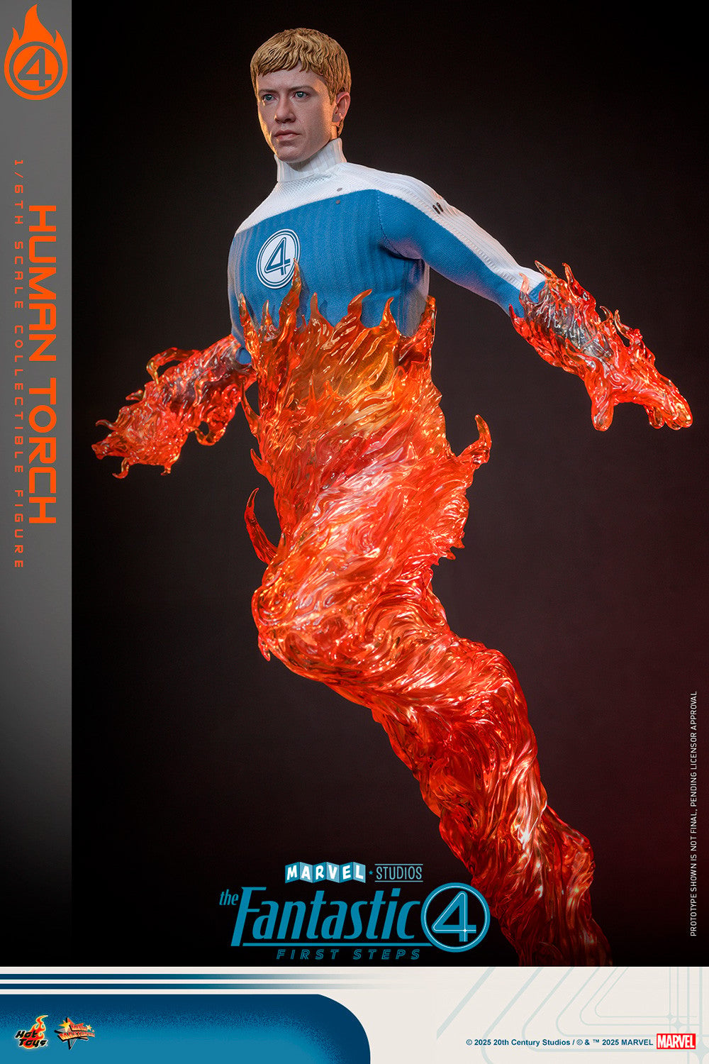 Human Torch Marvel Sixth Scale Figure