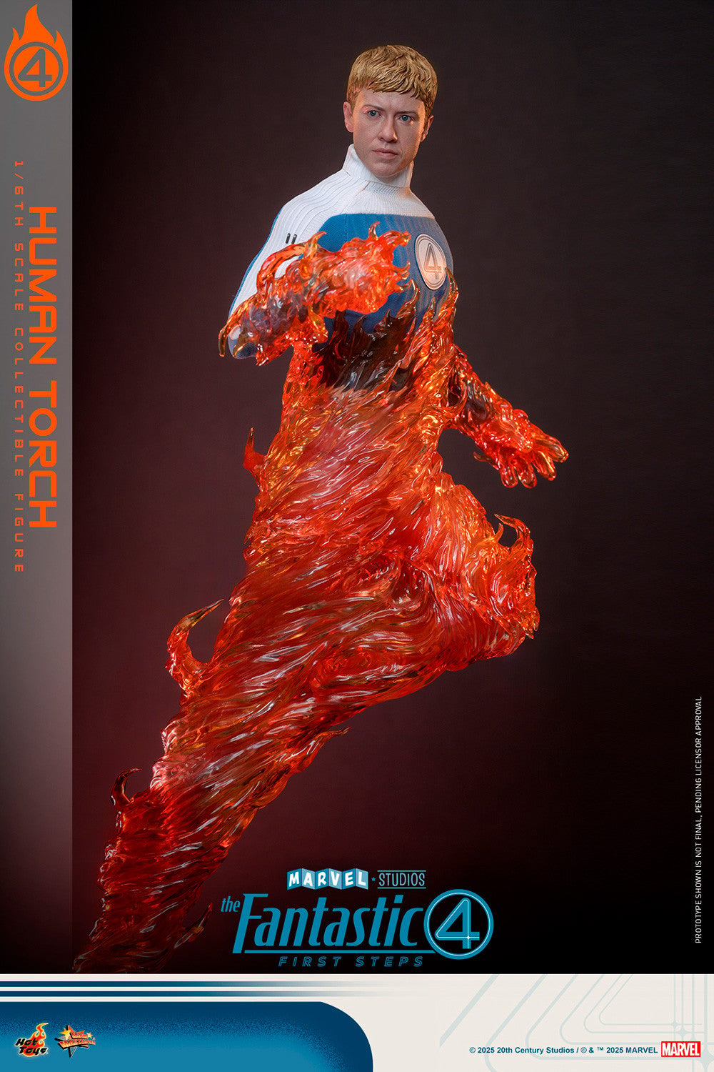 Human Torch Marvel Sixth Scale Figure