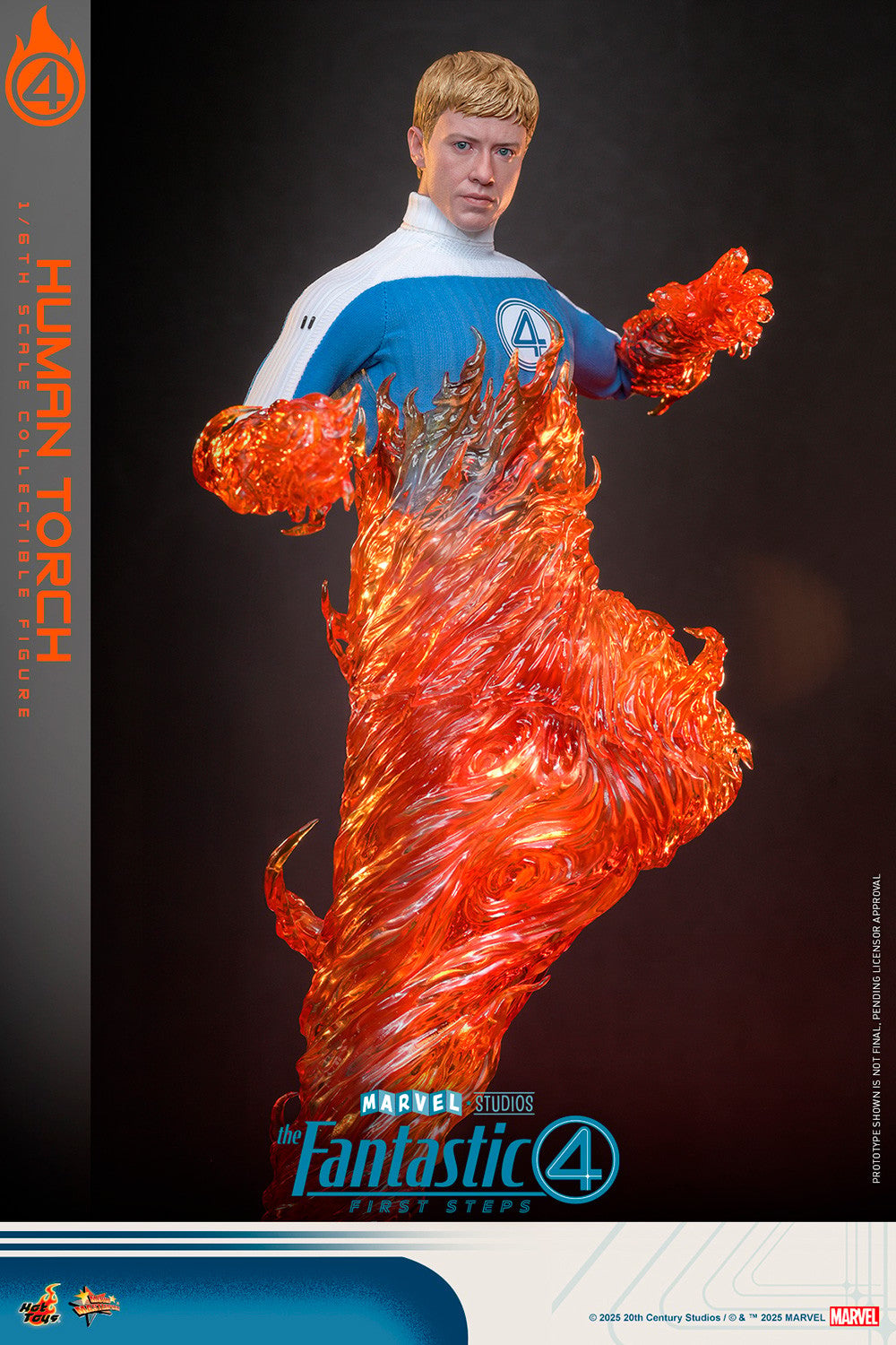 Human Torch Marvel Sixth Scale Figure