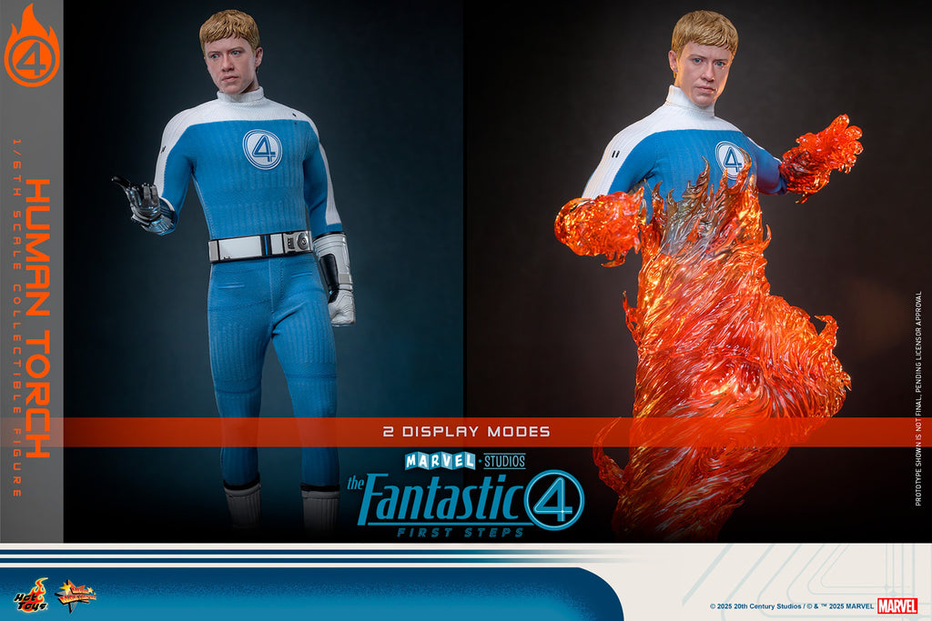 Human Torch Marvel Sixth Scale Figure