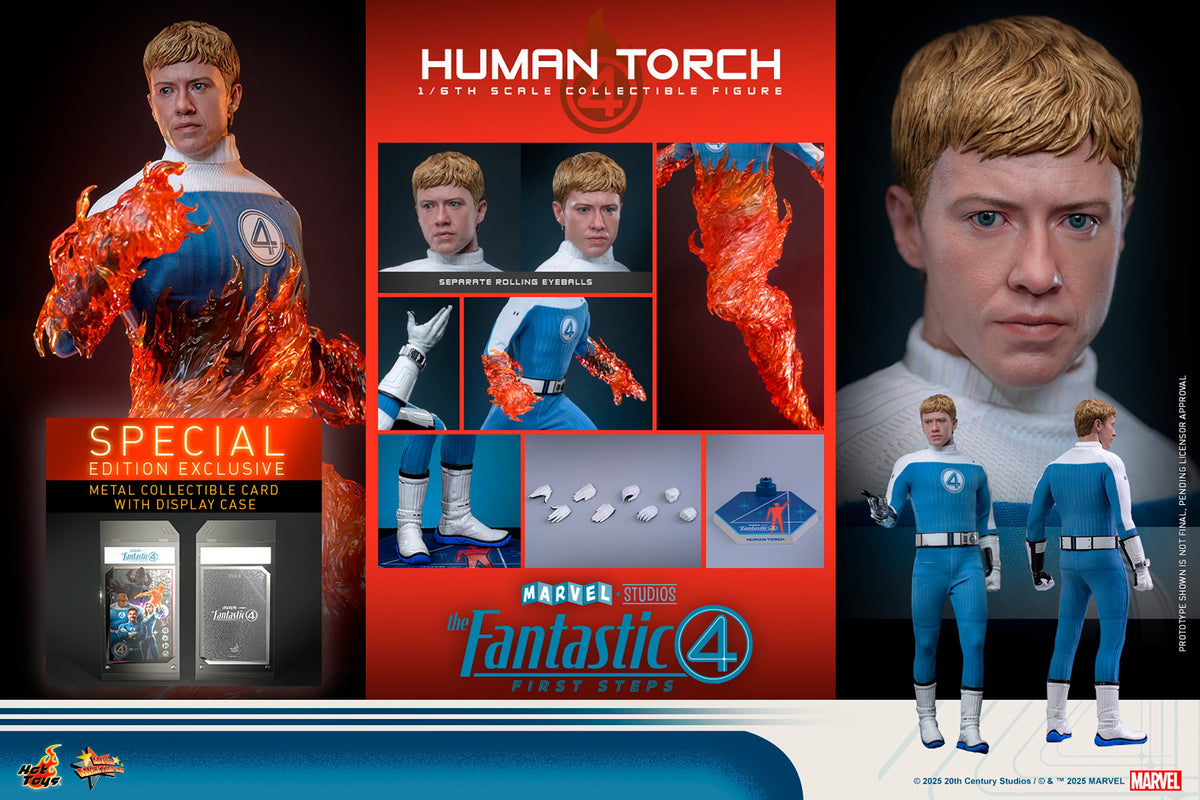 Human Torch Marvel Sixth Scale Figure