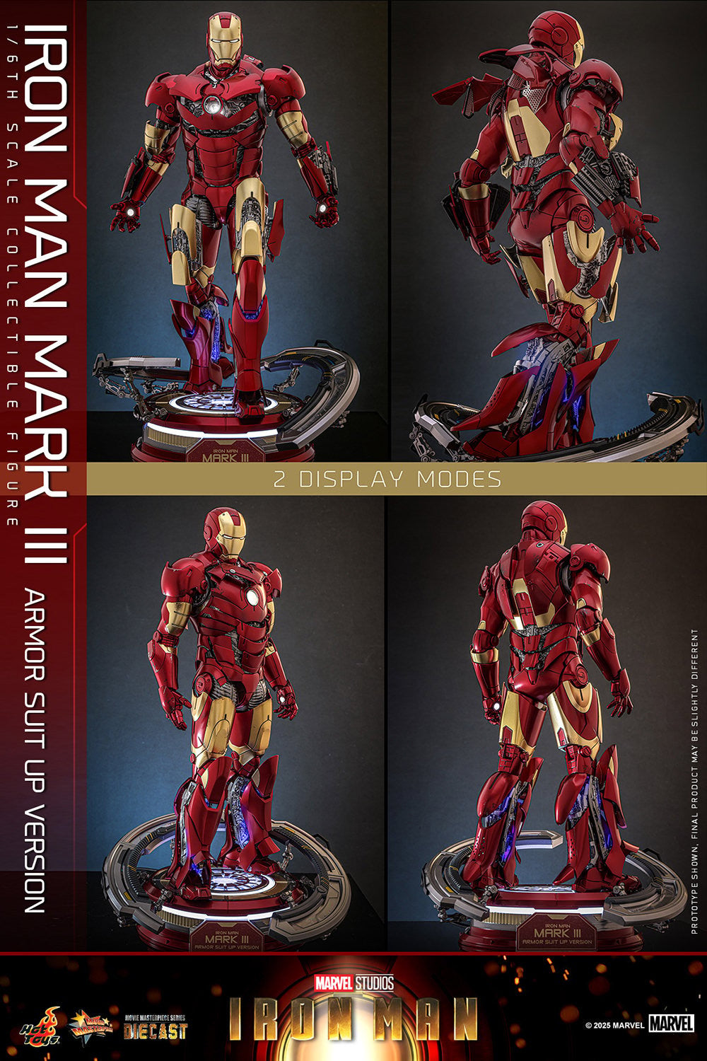 Iron Man Mark III (Armor Suit Up Version) Marvel Sixth Scale Figure