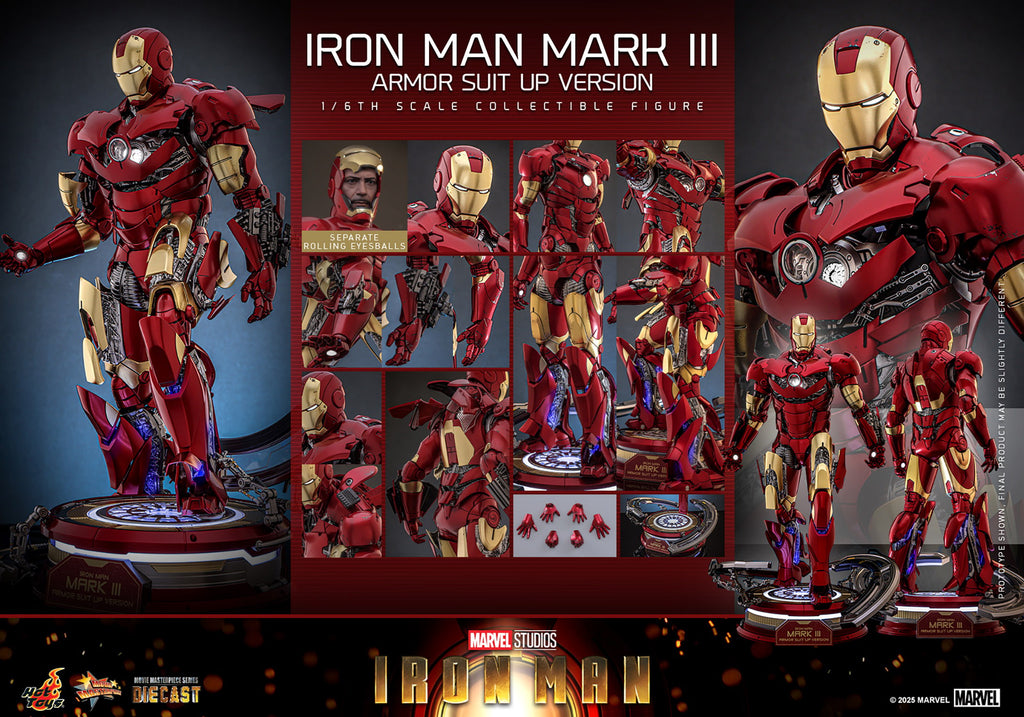 Iron Man Mark III (Armor Suit Up Version) Marvel Sixth Scale Figure