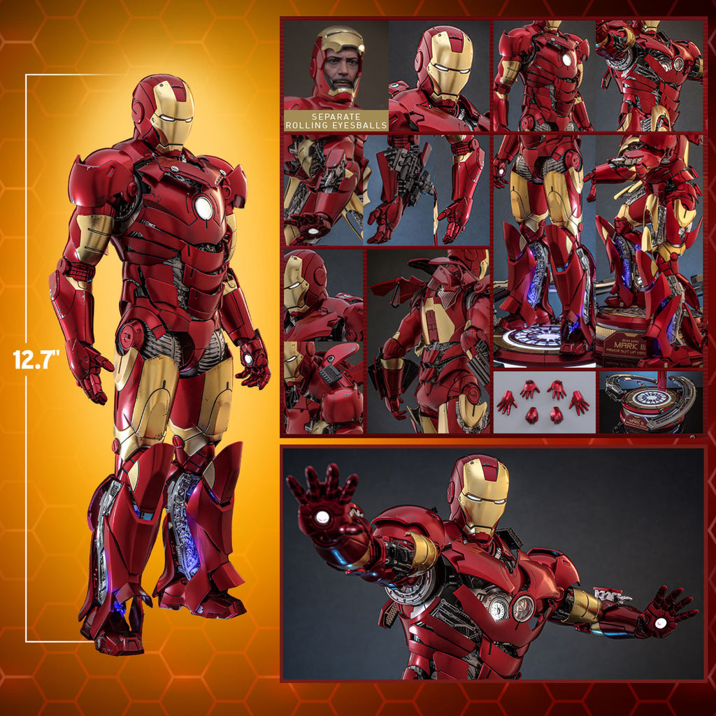Iron Man Mark III (Armor Suit Up Version) Marvel Sixth Scale Figure