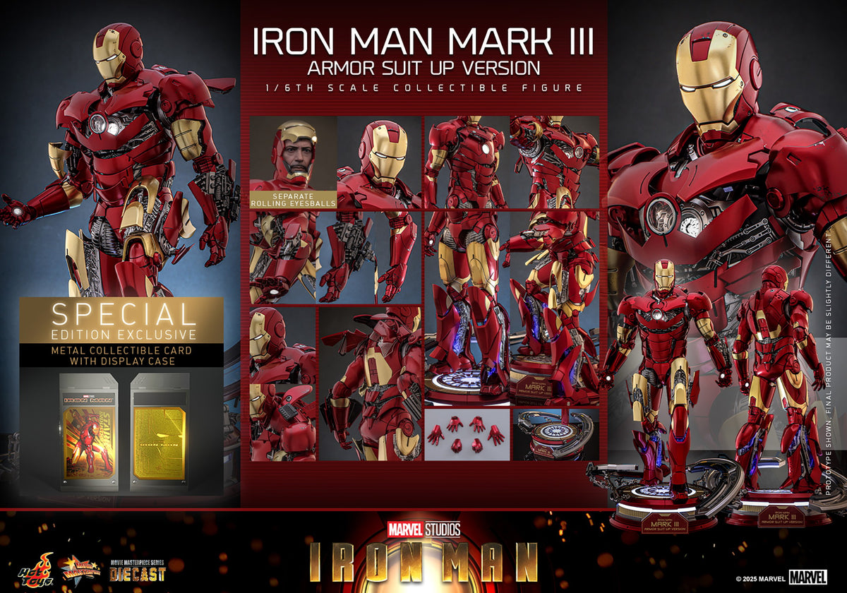 Iron Man Mark III (Armor Suit Up Version) Marvel Sixth Scale Figure