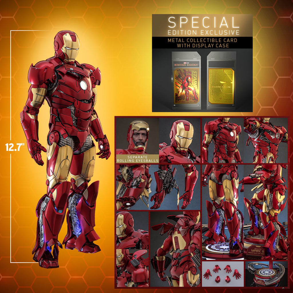 Iron Man Mark III (Armor Suit Up Version) Marvel Sixth Scale Figure