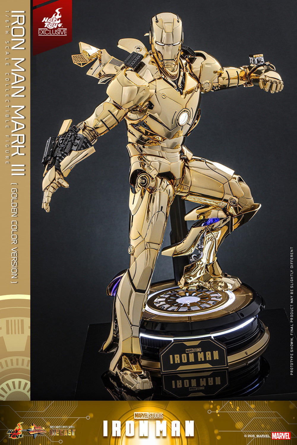 Iron Man Mark III (Golden Color Version) Marvel Sixth Scale Figure