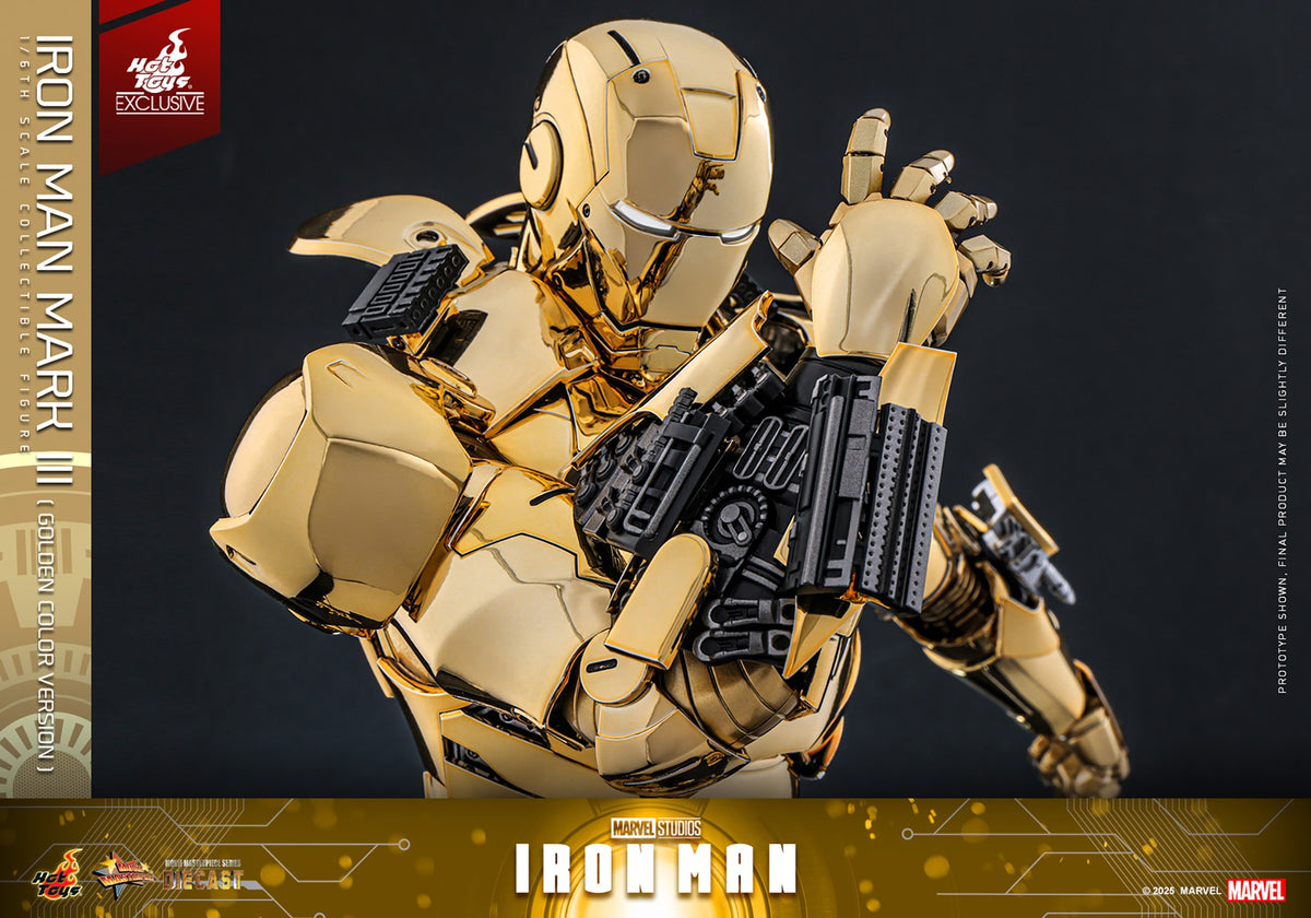 Iron Man Mark III (Golden Color Version) Marvel Sixth Scale Figure