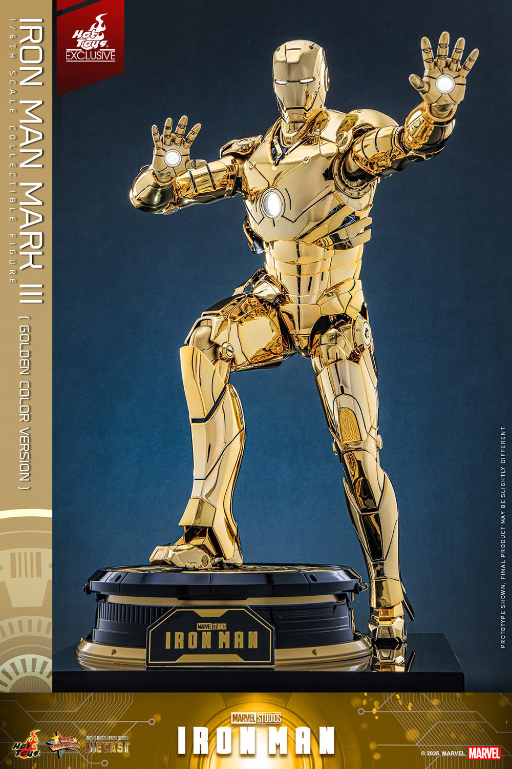 Iron Man Mark III (Golden Color Version) Marvel Sixth Scale Figure