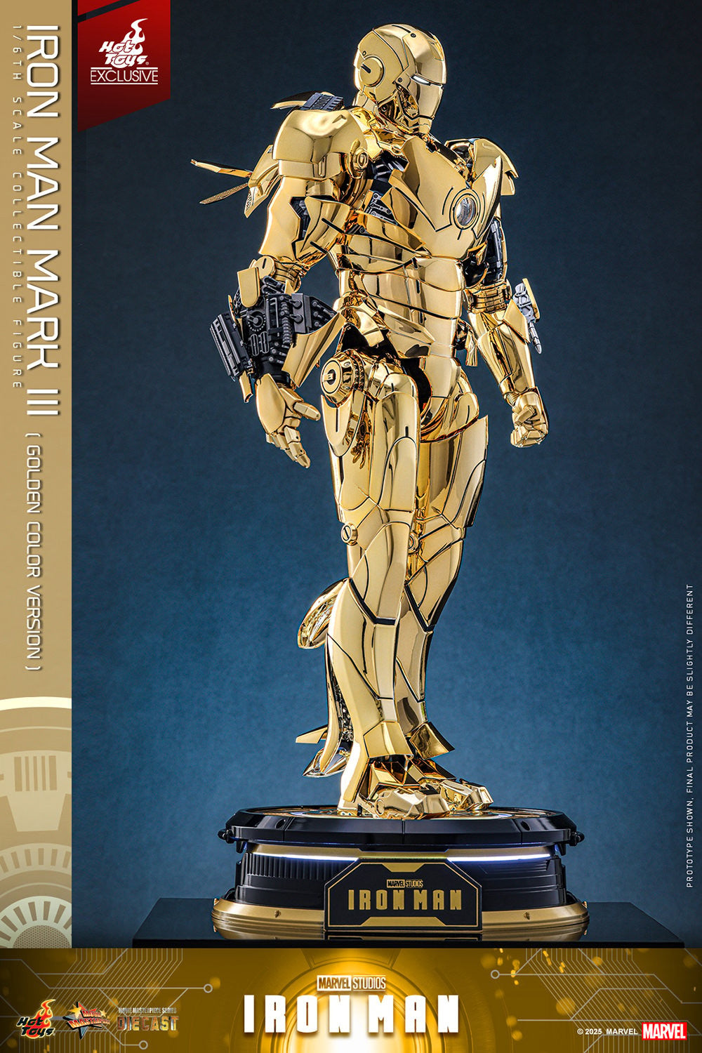Iron Man Mark III (Golden Color Version) Marvel Sixth Scale Figure