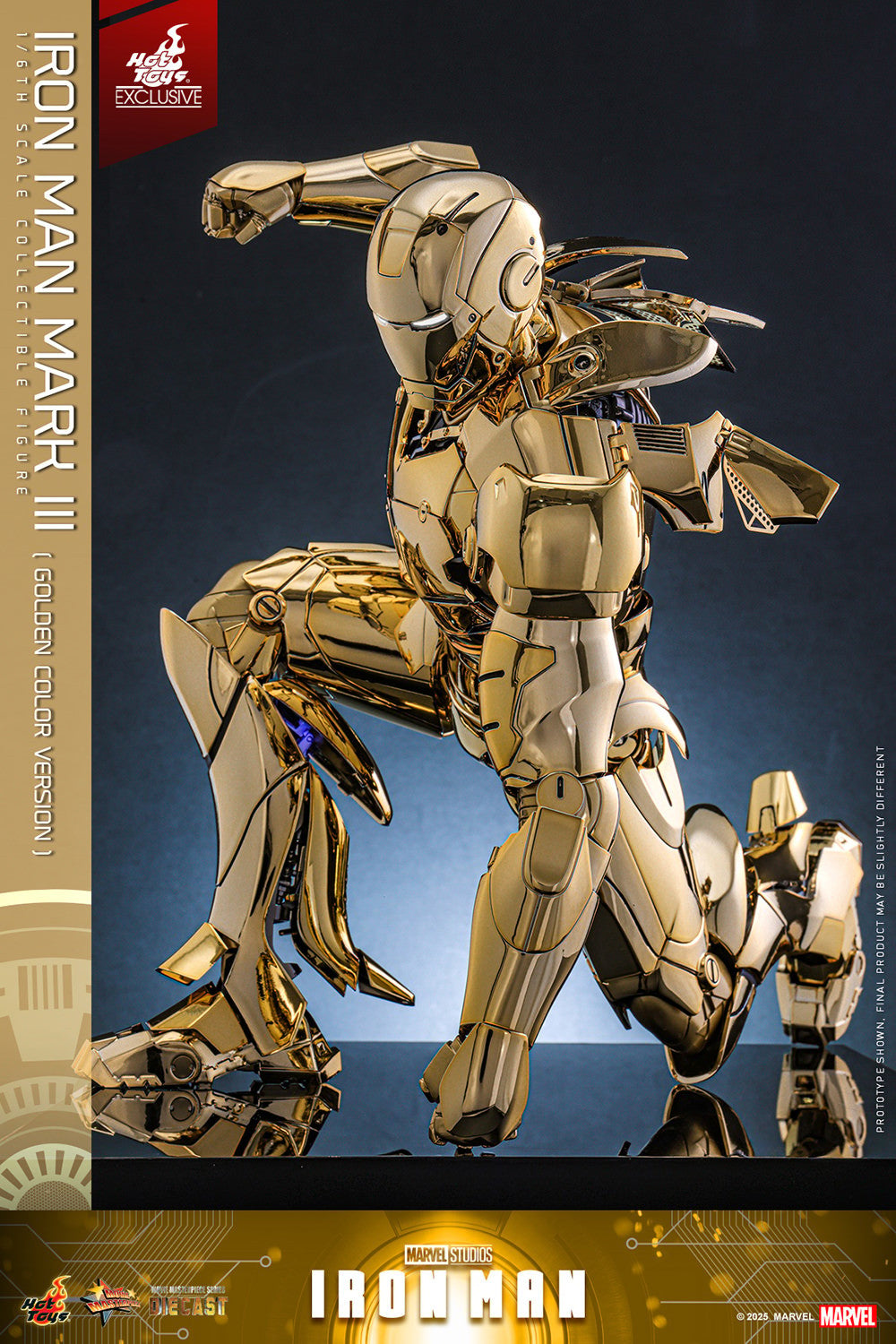 Iron Man Mark III (Golden Color Version) Marvel Sixth Scale Figure
