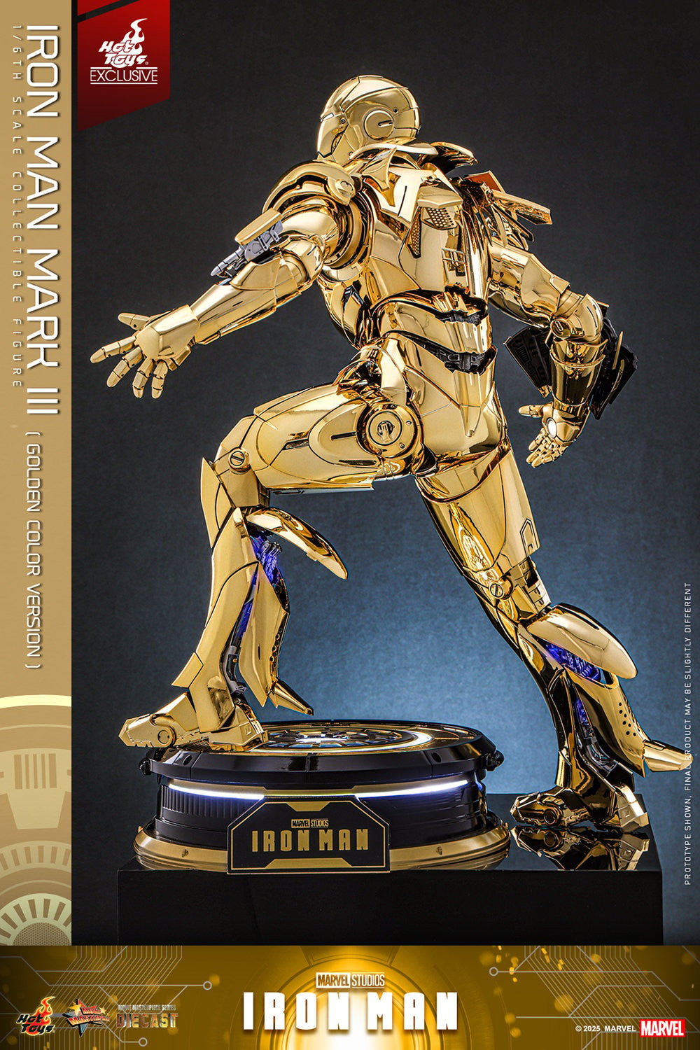 Iron Man Mark III (Golden Color Version) Marvel Sixth Scale Figure