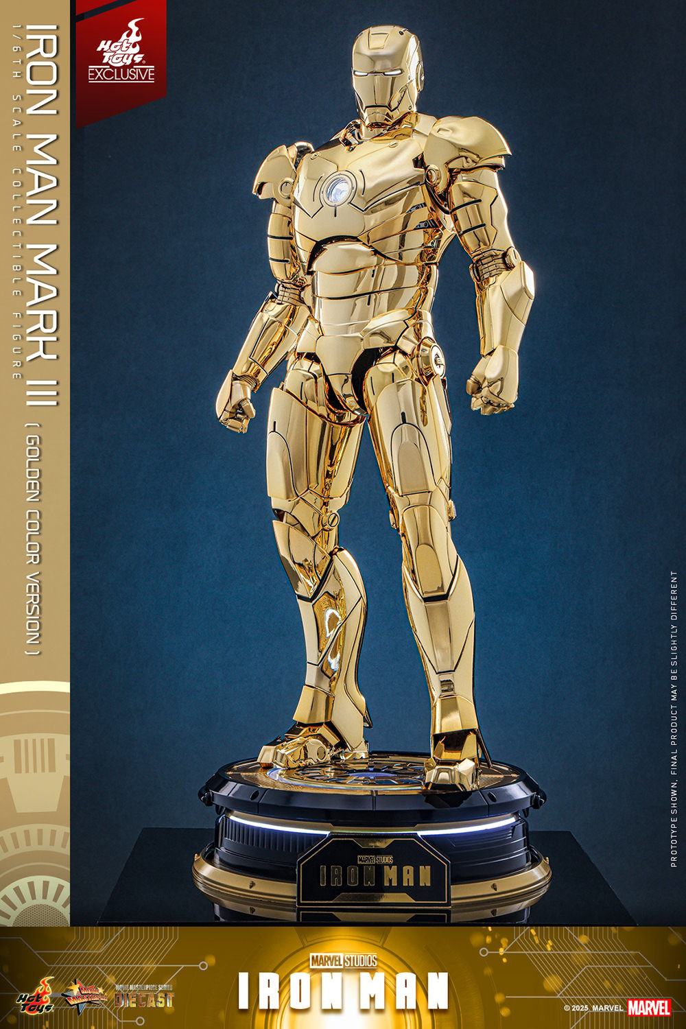 Iron Man Mark III (Golden Color Version) Marvel Sixth Scale Figure