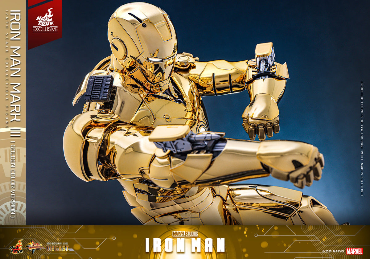 Iron Man Mark III (Golden Color Version) Marvel Sixth Scale Figure