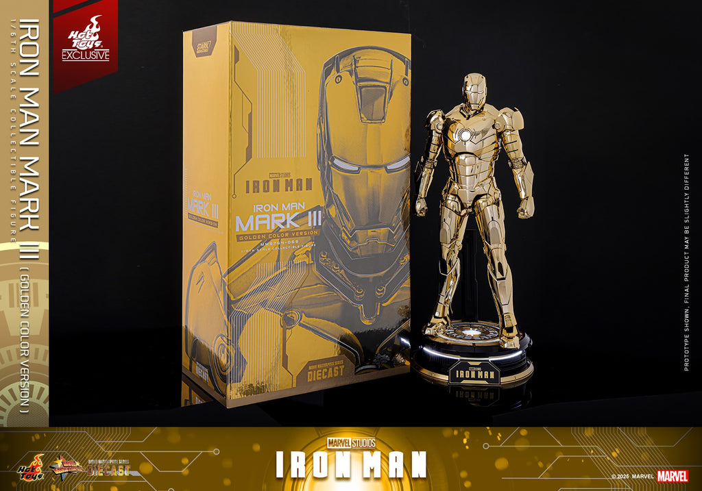 Iron Man Mark III (Golden Color Version) Marvel Sixth Scale Figure