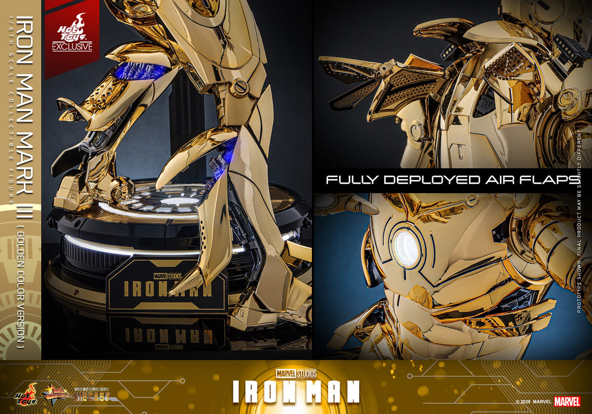 Iron Man Mark III (Golden Color Version) Marvel Sixth Scale Figure