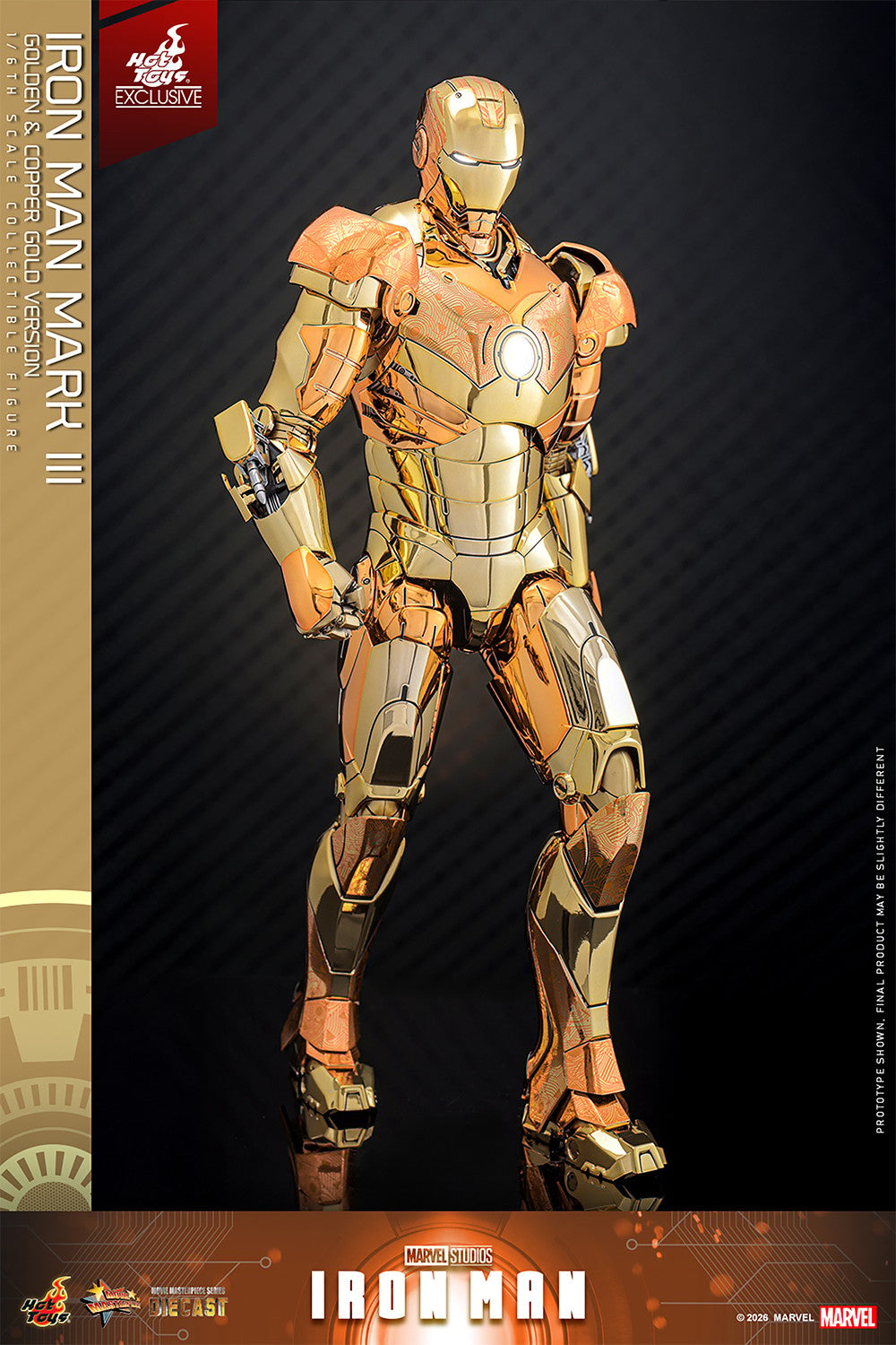 Iron Man Mark III (Golden & Copper Gold Version) Marvel Sixth Scale Figure
