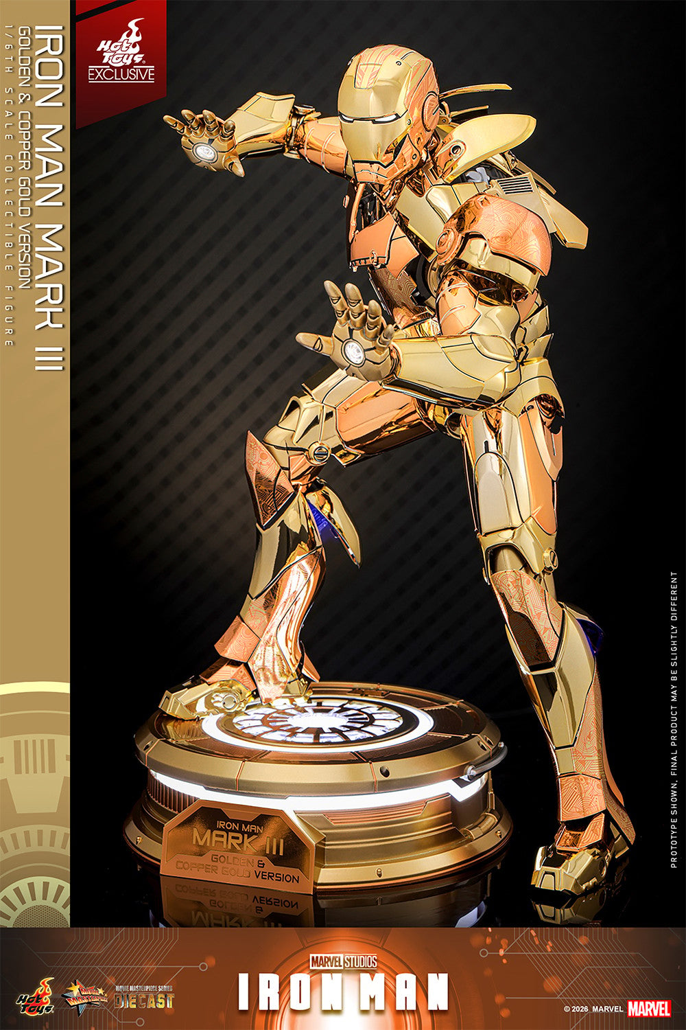 Iron Man Mark III (Golden & Copper Gold Version) Marvel Sixth Scale Figure