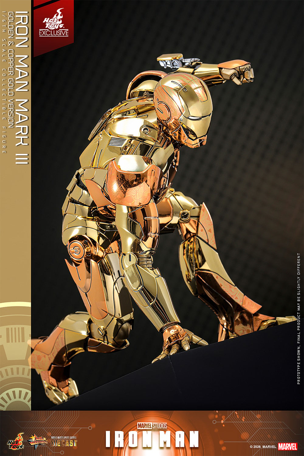 Iron Man Mark III (Golden & Copper Gold Version) Marvel Sixth Scale Figure