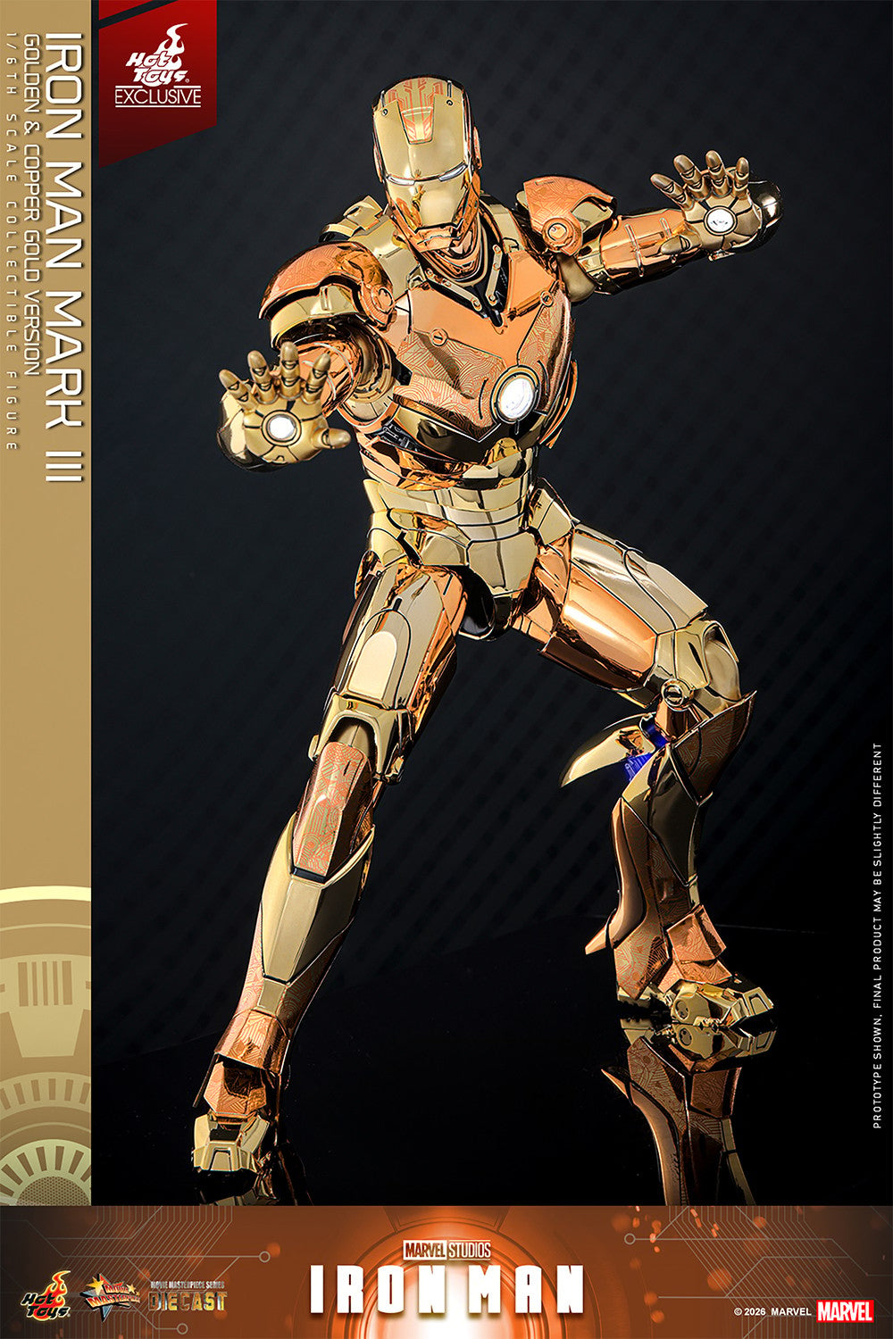 Iron Man Mark III (Golden & Copper Gold Version) Marvel Sixth Scale Figure