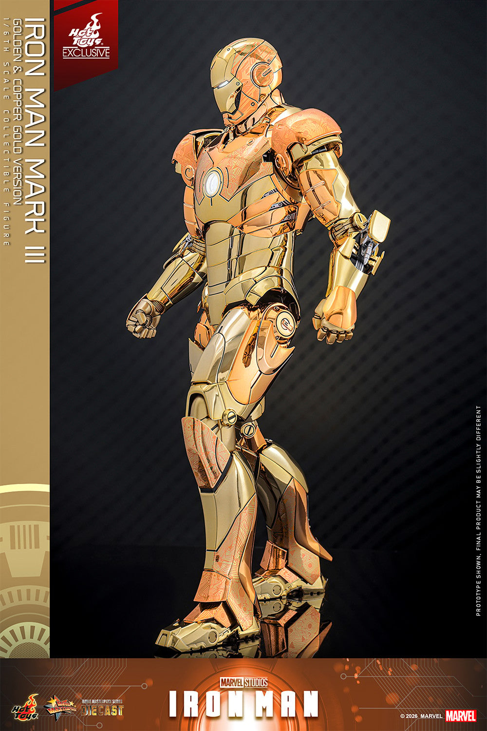 Iron Man Mark III (Golden & Copper Gold Version) Marvel Sixth Scale Figure