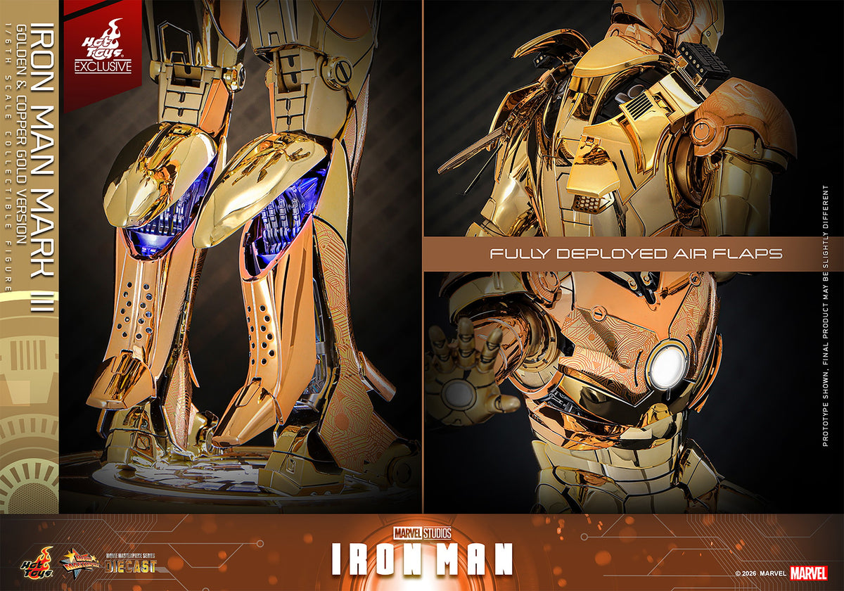 Iron Man Mark III (Golden & Copper Gold Version) Marvel Sixth Scale Figure
