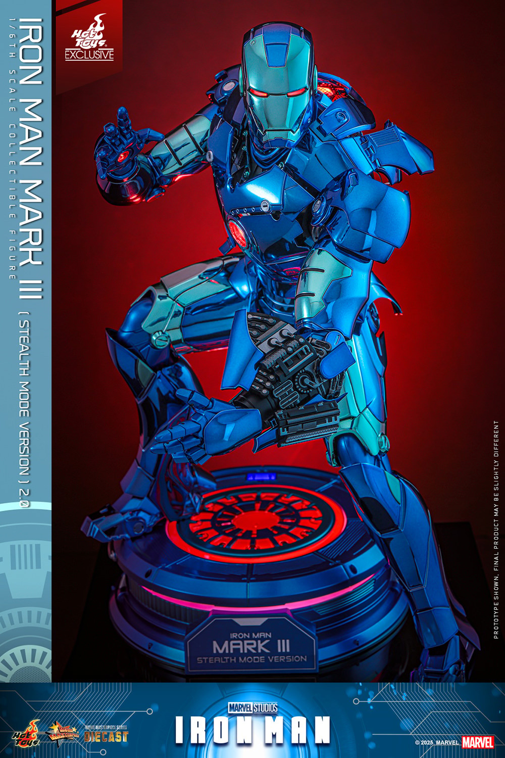 Iron Man Mark III (Stealth Mode Version) 2.0 Marvel Sixth Scale Figure