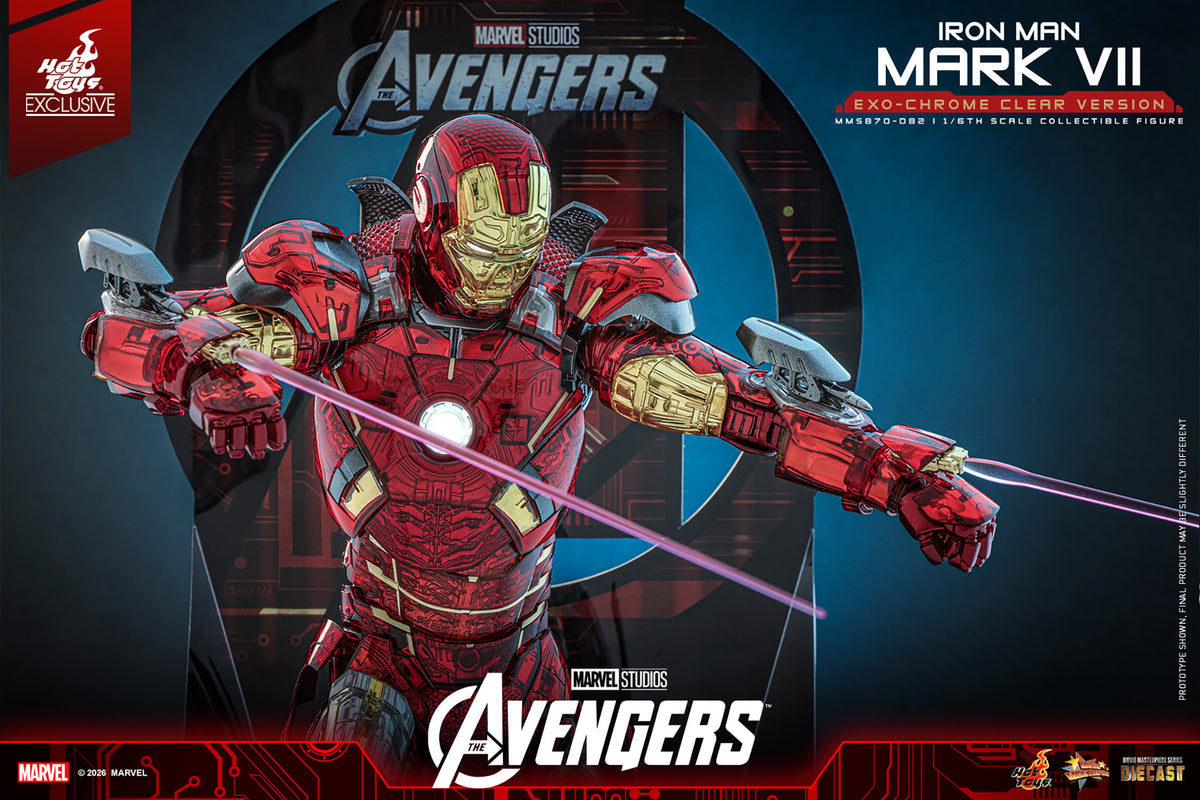 Iron Man Mark VII (Exo-Chrome Clear Version) Marvel Sixth Scale Figure