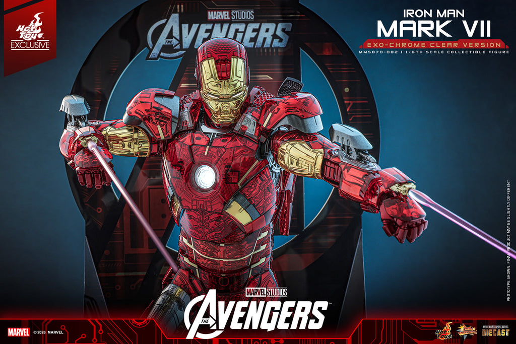 Iron Man Mark VII (Exo-Chrome Clear Version) Marvel Sixth Scale Figure
