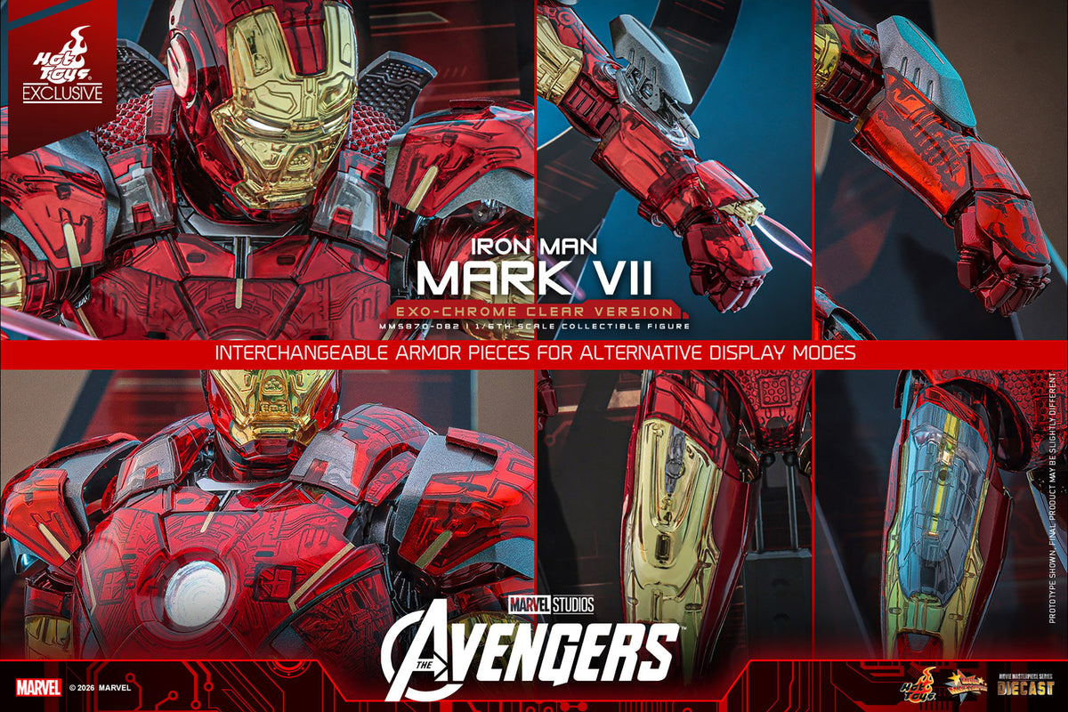 Iron Man Mark VII (Exo-Chrome Clear Version) Marvel Sixth Scale Figure