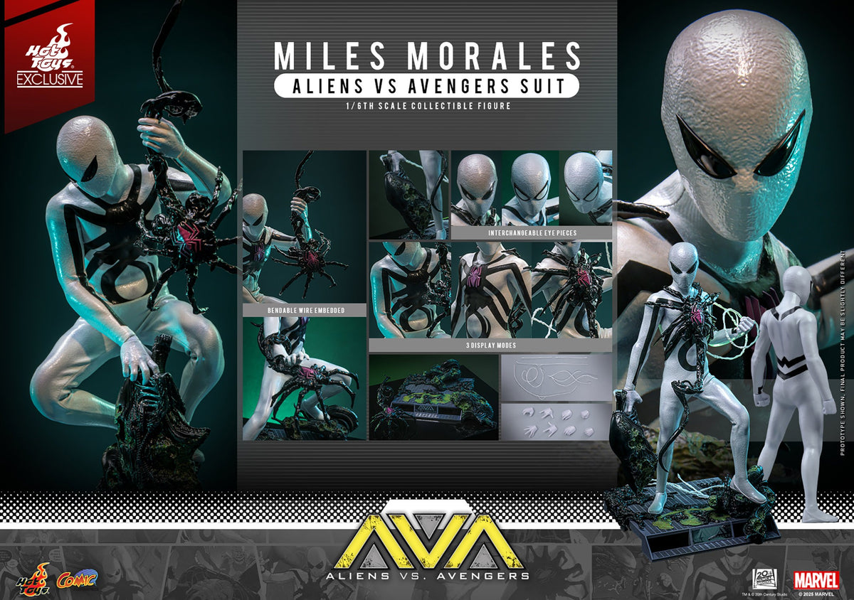 Miles Morales (Aliens Vs. Avengers Suit) Marvel Sixth Scale Figure