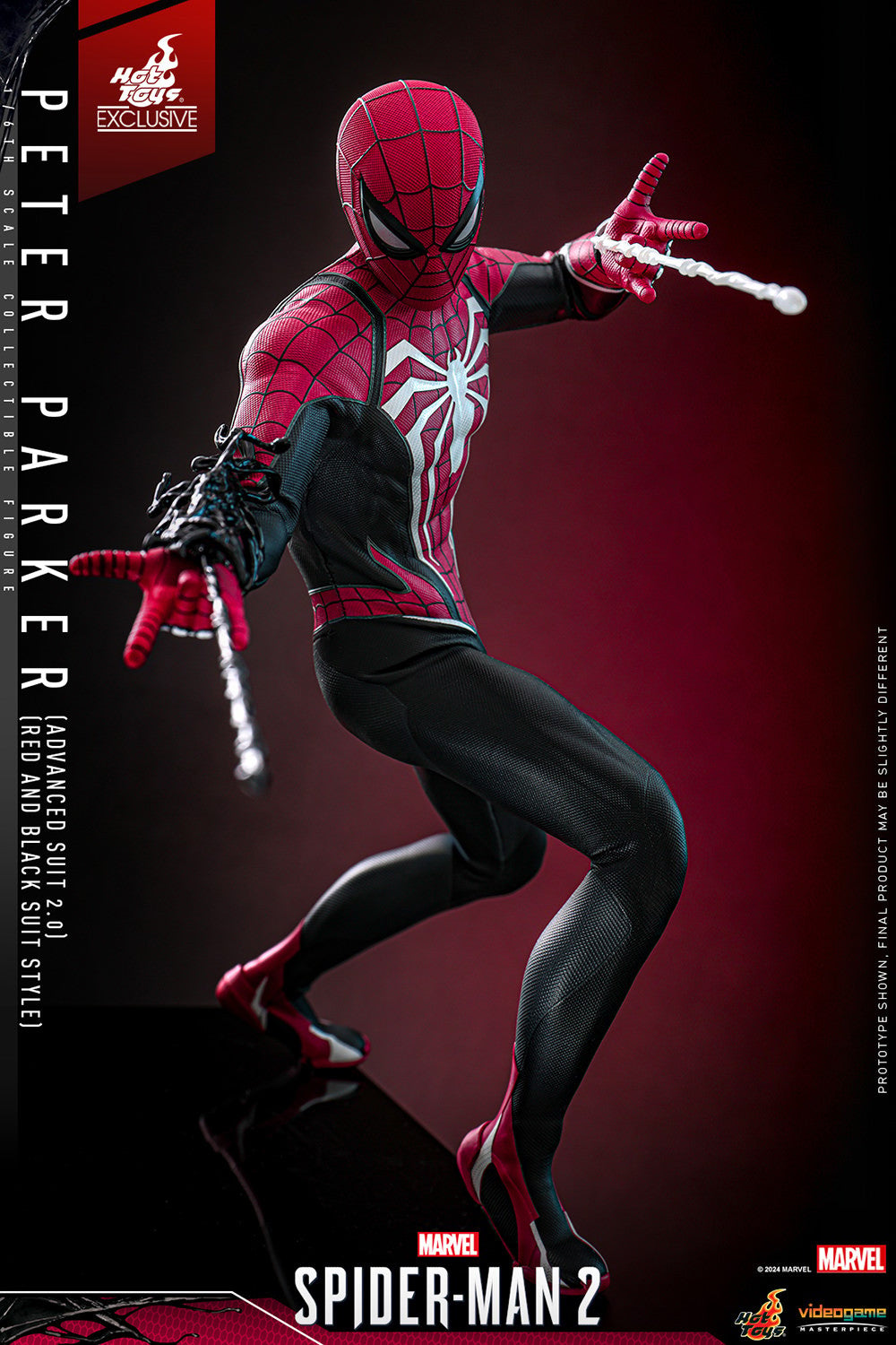 Peter Parker (Advanced Suit 2.0) (Red and Black Suit Style) Marvel Sixth Scale Figure
