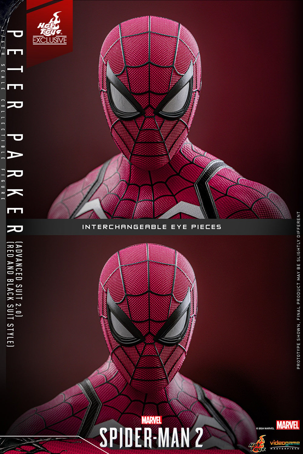 Peter Parker (Advanced Suit 2.0) (Red and Black Suit Style) Marvel Sixth Scale Figure