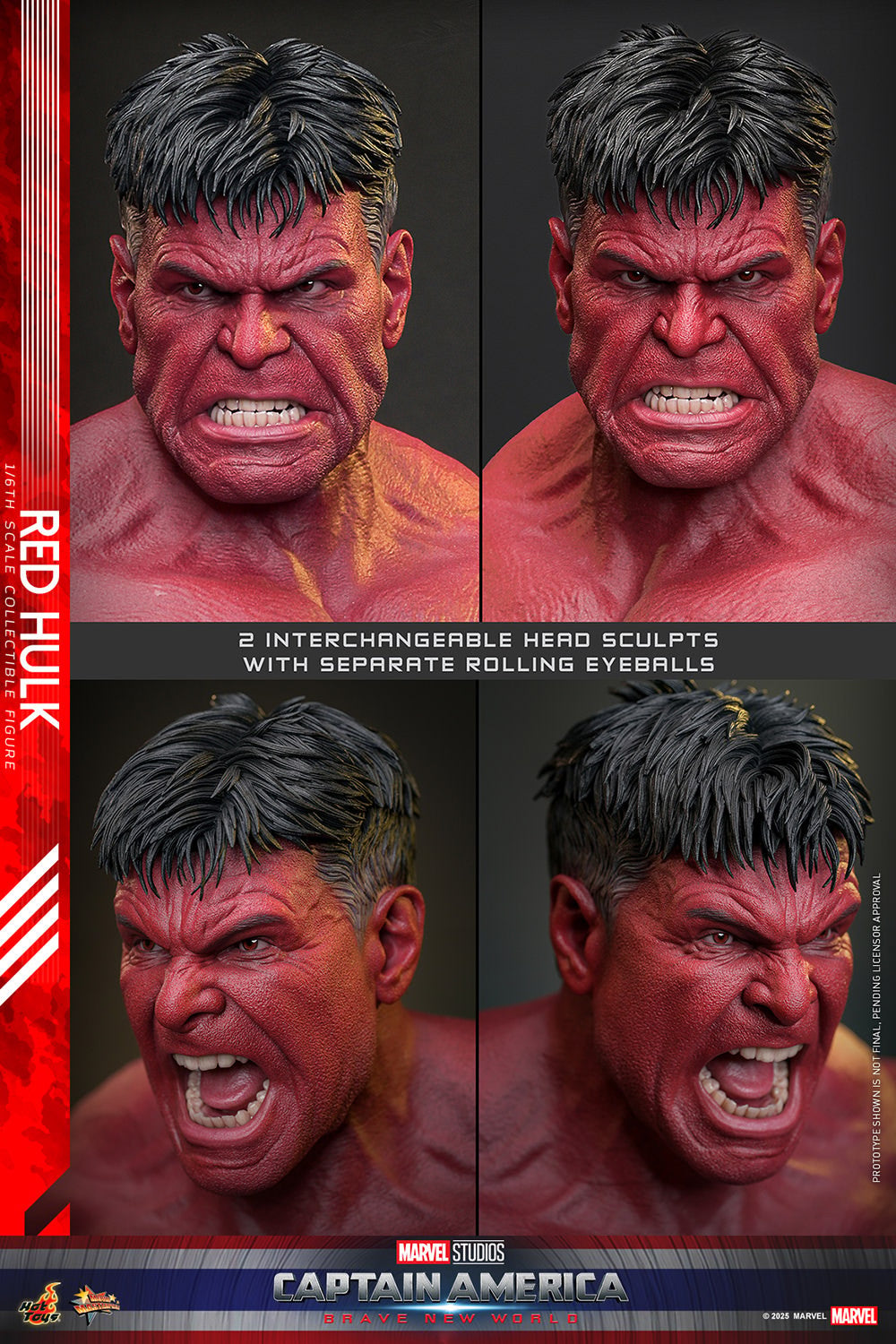 Red Hulk Marvel Sixth Scale Figure