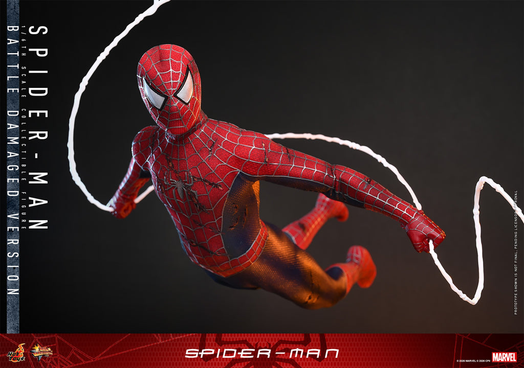 Spider-Man (Battle Damaged Version) Marvel Sixth Scale Figure