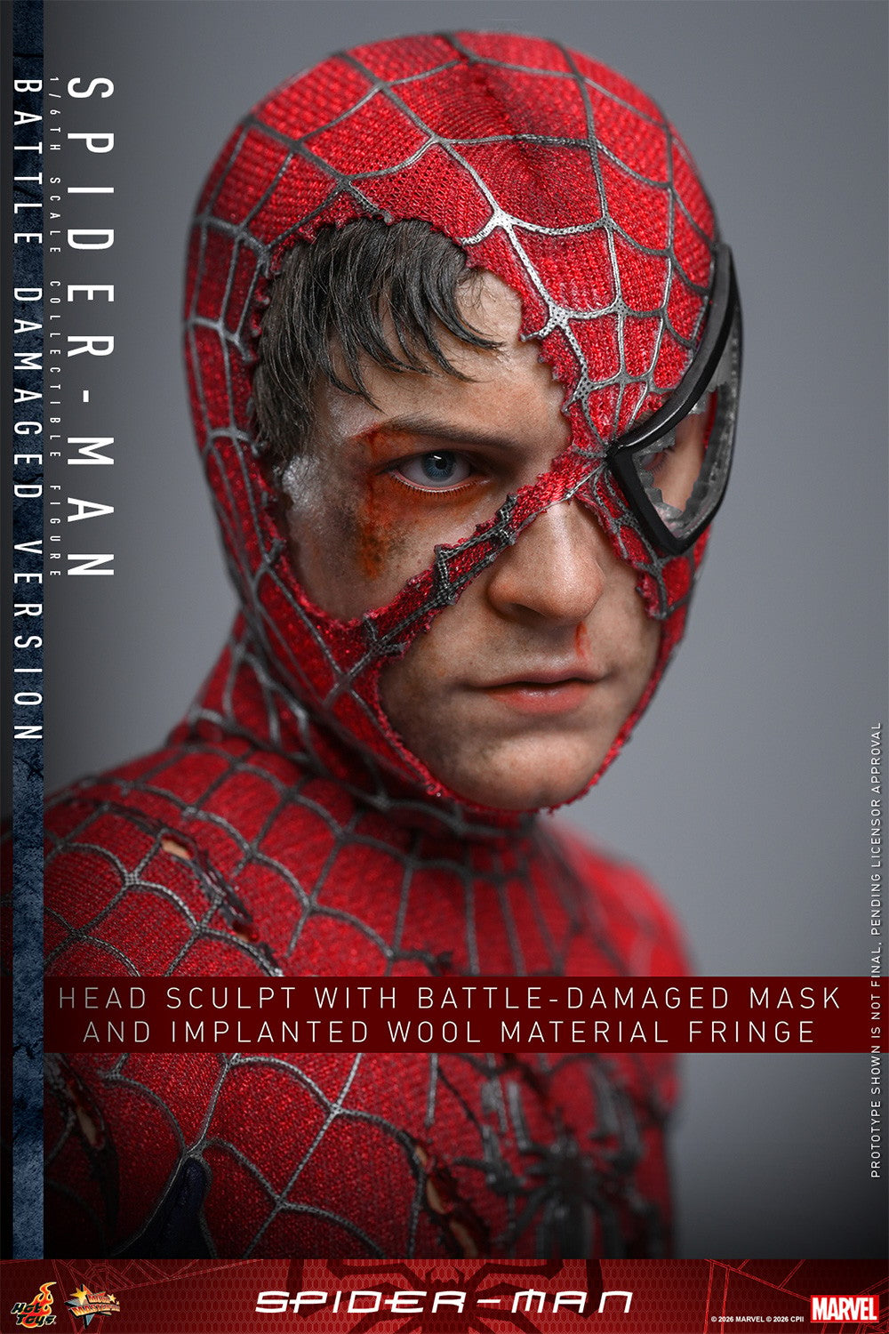 Spider-Man (Battle Damaged Version) Marvel Sixth Scale Figure