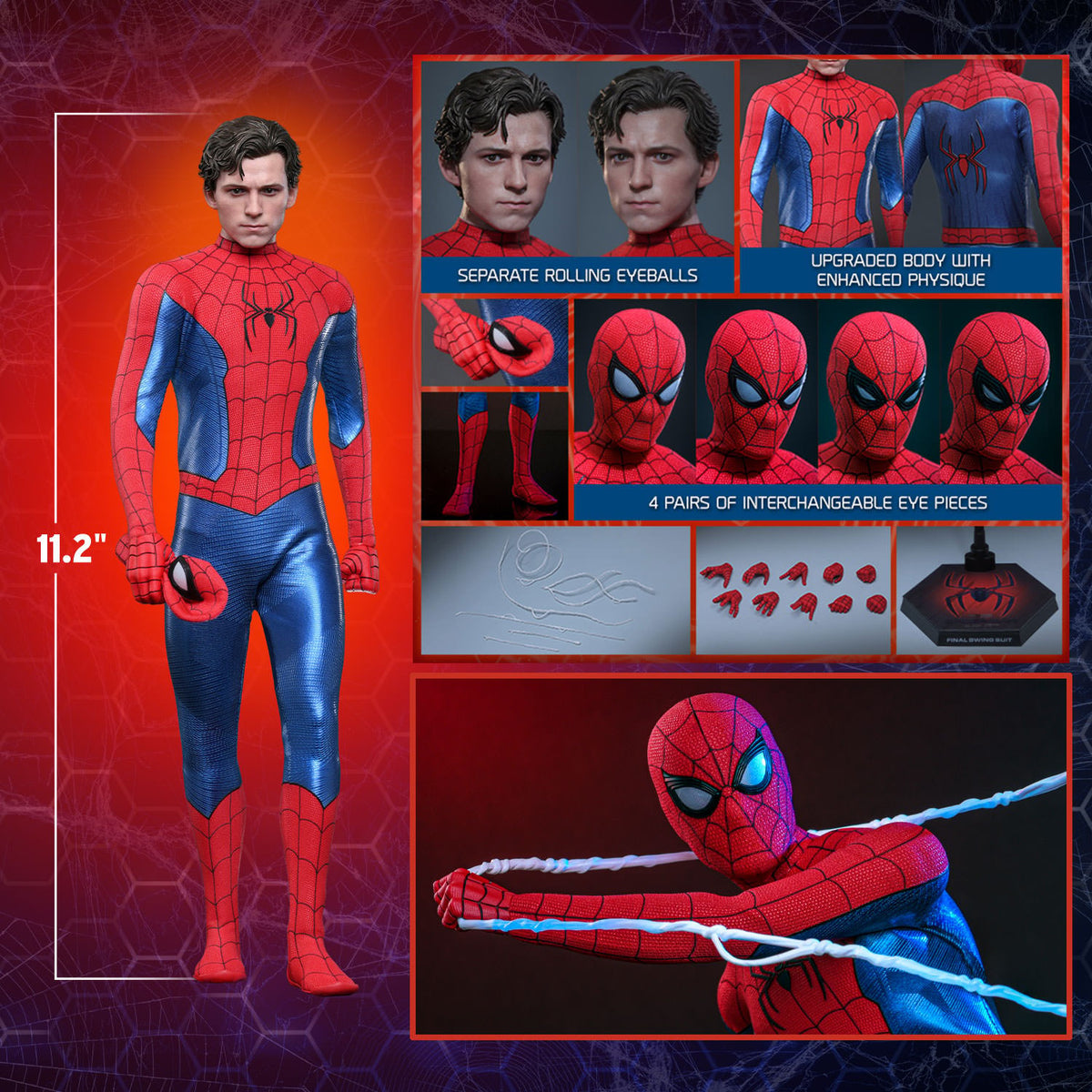 Spider-Man (Final Swing Suit) (Movie Promo Edition) Marvel Sixth Scale Figure