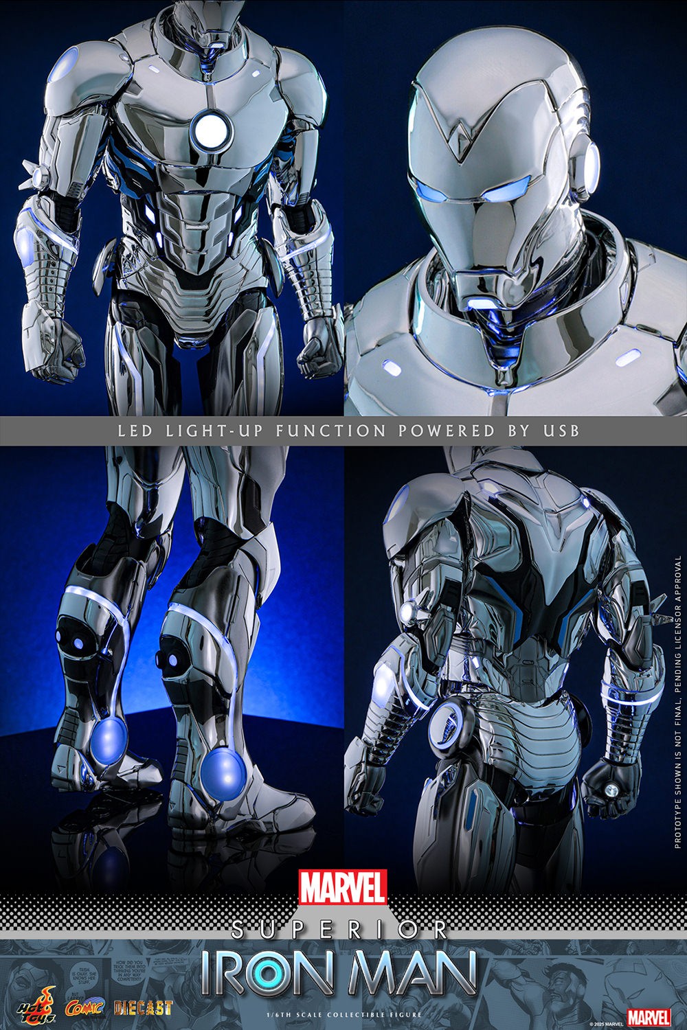 Superior Iron Man Marvel Sixth Scale Figure