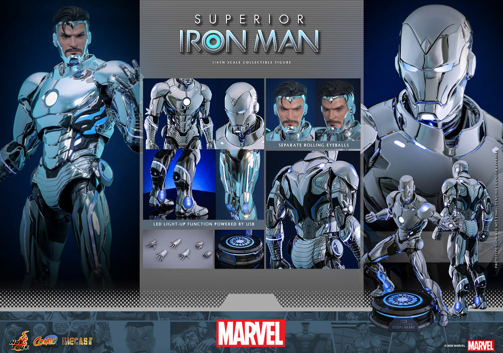 Superior Iron Man Marvel Sixth Scale Figure