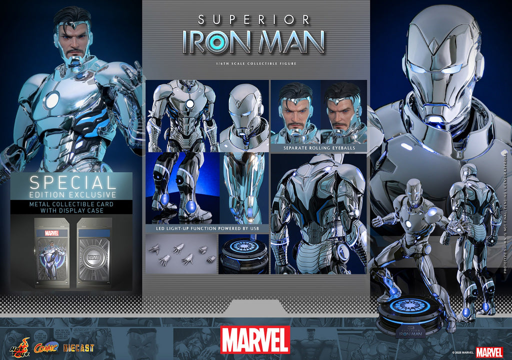 Superior Iron Man Marvel Sixth Scale Figure