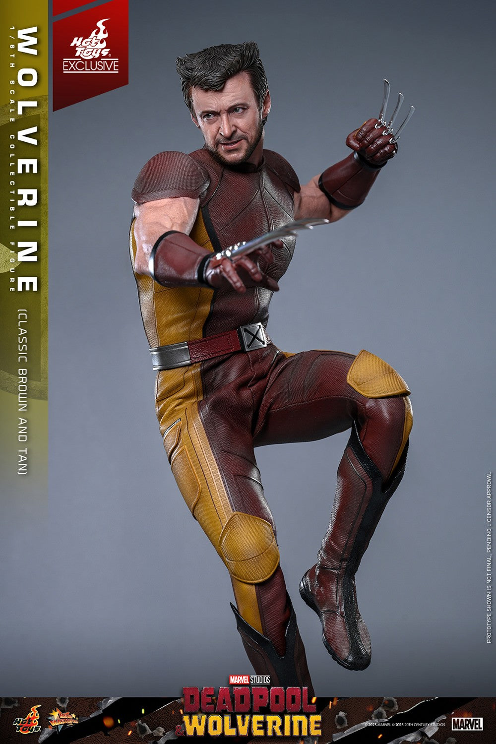 Wolverine (Classic Brown and Tan) Marvel Sixth Scale Figure