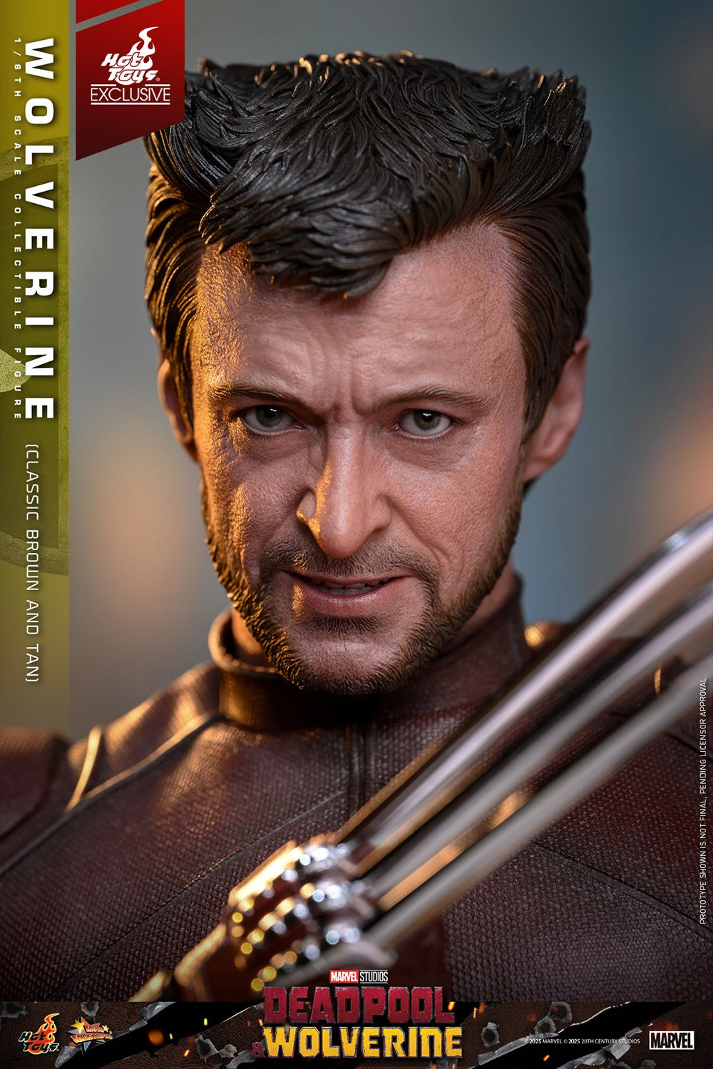 Wolverine (Classic Brown and Tan) Marvel Sixth Scale Figure