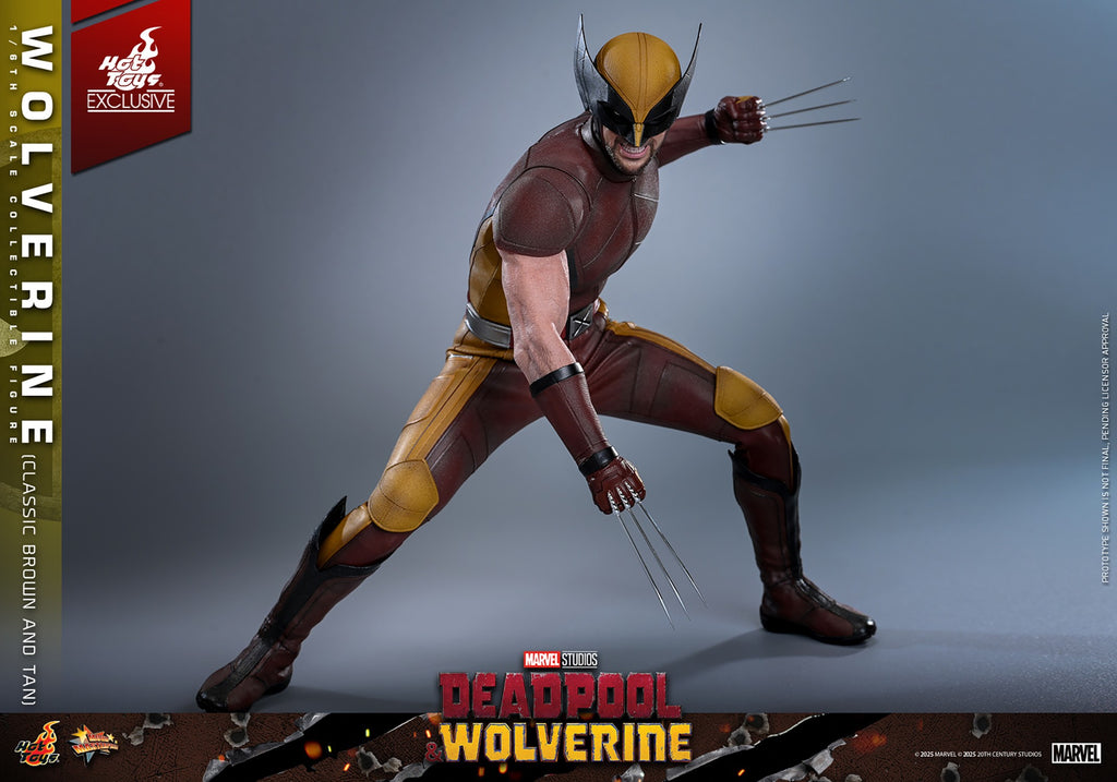 Wolverine (Classic Brown and Tan) Marvel Sixth Scale Figure
