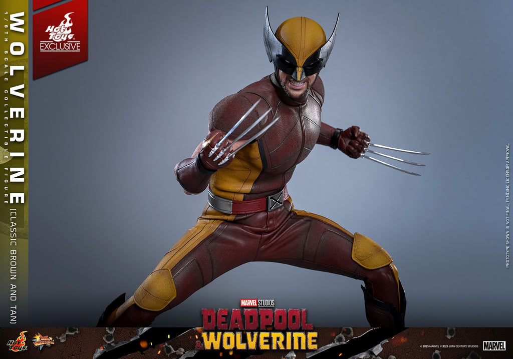 Wolverine (Classic Brown and Tan) Marvel Sixth Scale Figure