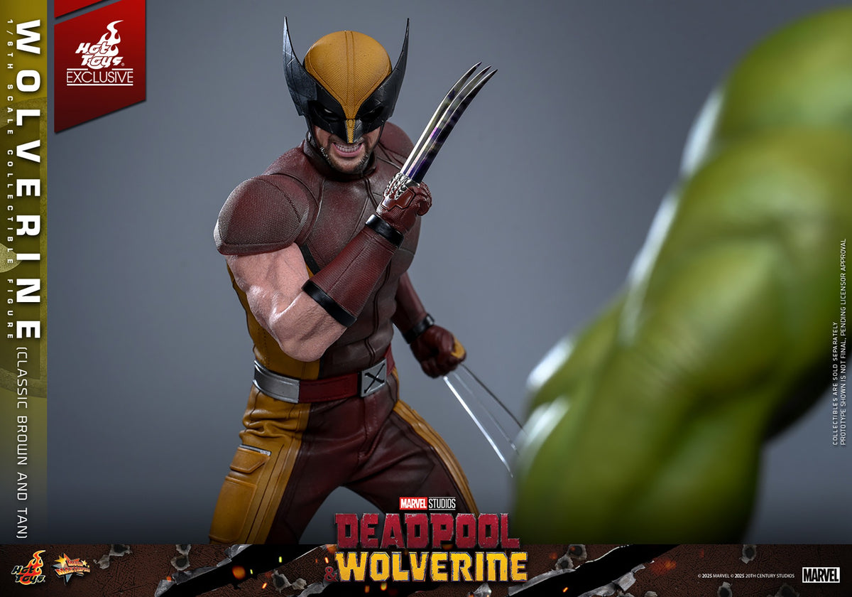 Wolverine (Classic Brown and Tan) Marvel Sixth Scale Figure