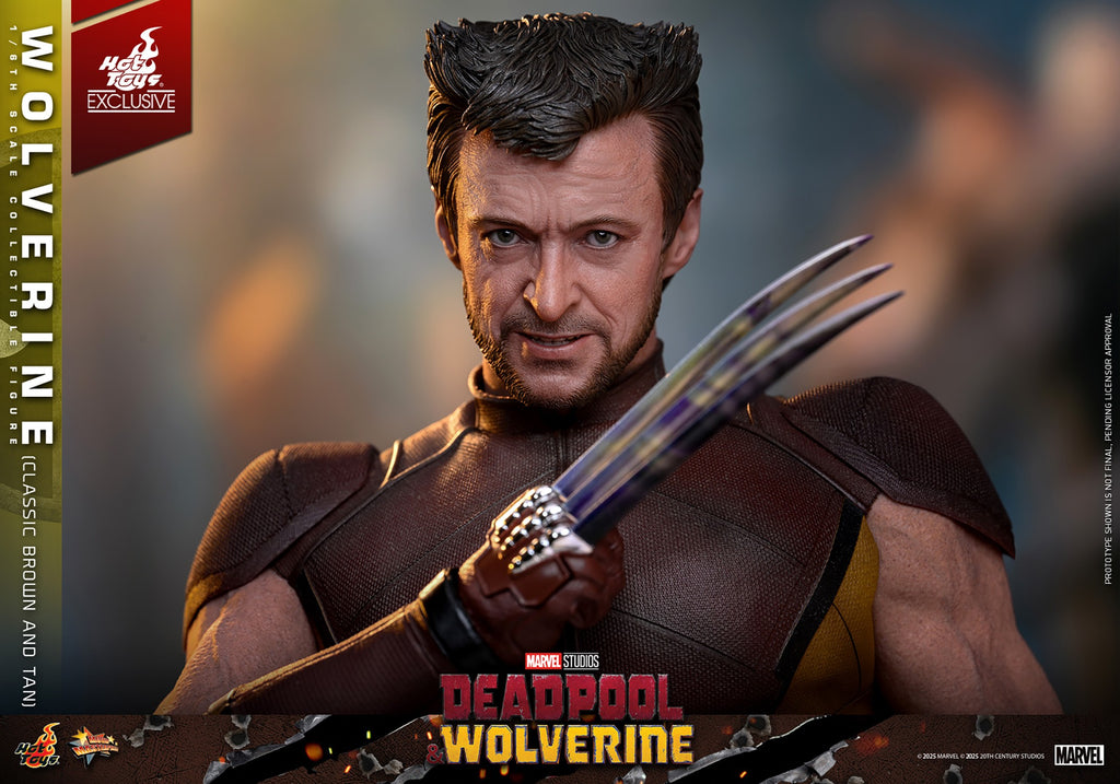 Wolverine (Classic Brown and Tan) Marvel Sixth Scale Figure
