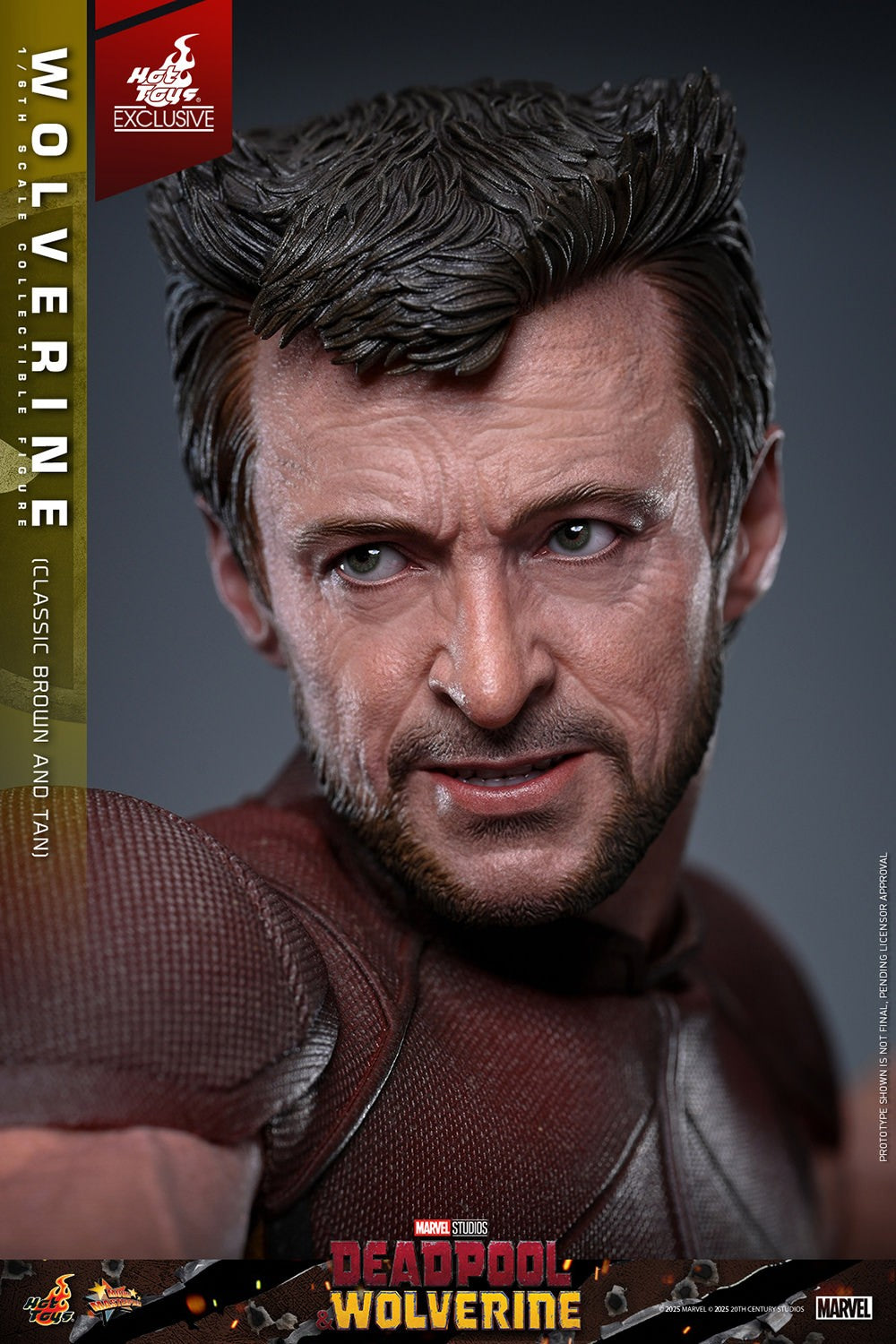 Wolverine (Classic Brown and Tan) Marvel Sixth Scale Figure