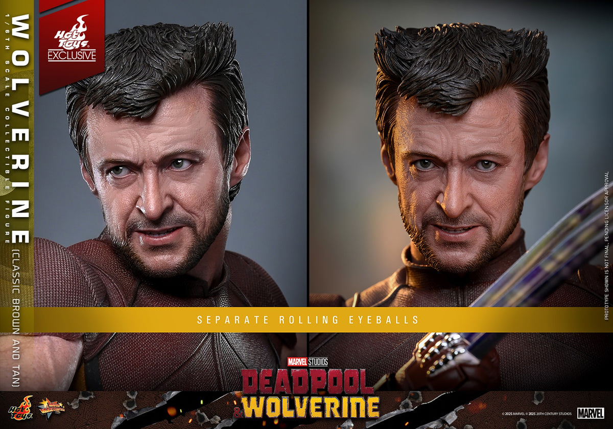 Wolverine (Classic Brown and Tan) Marvel Sixth Scale Figure